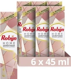 Robijn Home Rosé Chique Geurstokjes - 6 X 45 Ml - Voordeelverpakking