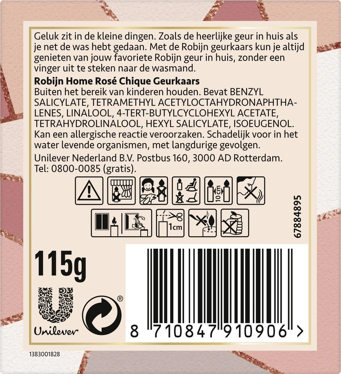 Robijn Home Geurkaars Rose Chique 5 Robijn Home Geurkaars Rose Chique - Afbeelding 3