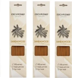 Jiri And Friends Wierook Stokjes Sandelhout Voordeelpak 3 Pakjes