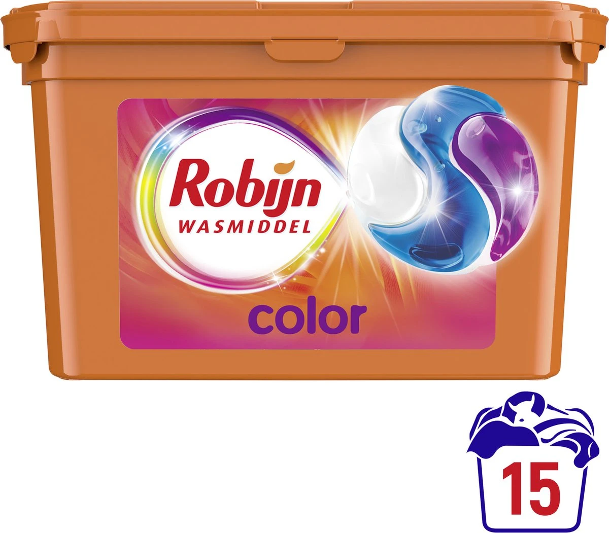 Robijn Wascapsules 3-in-1 Color 15 Stuks 3 Robijn Wascapsules 3-in-1 Color 15 Stuks