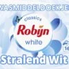 Robijn Classics Stralend Wit Wasmiddeldoekjes 16 Wasstrips -Huishoud Verkoop 1200x1052