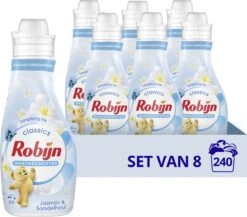 Robijn Jasmijn & Sandelhout Wasverzachter - 8 X 30 Wasbeurten- Voordeelverpakking -Huishoud Verkoop 1200x1053 2