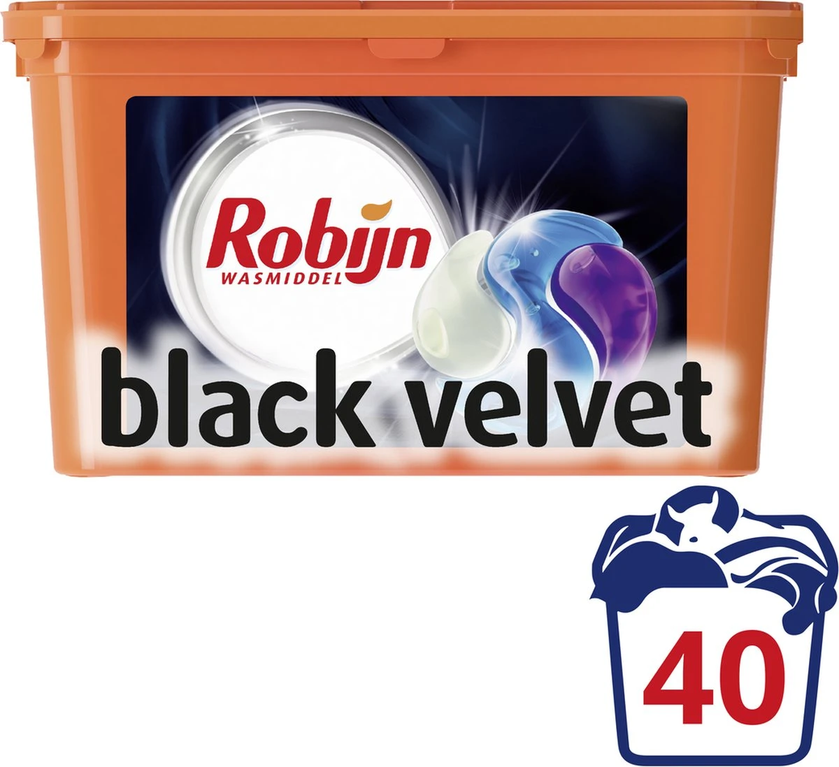 Robijn Black Velvet 3 In 1 Wascapsules - 40 Wasbeurten - Kwartaalbox 5 Robijn Black Velvet 3 In 1 Wascapsules - 40 Wasbeurten - Kwartaalbox - Afbeelding 3