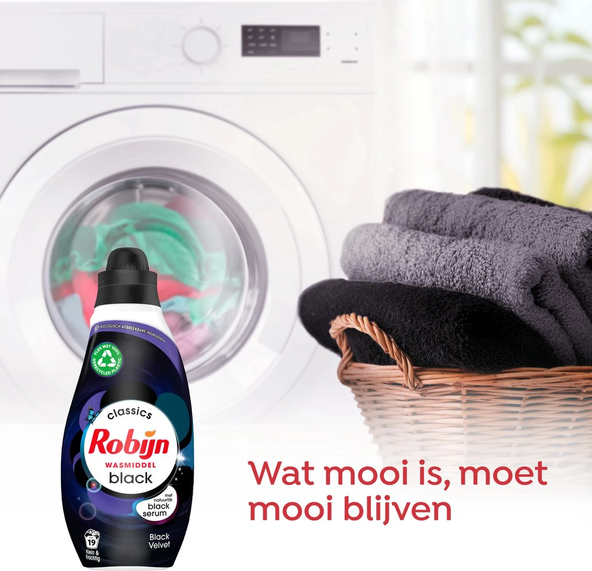 Robijn Klein & Krachtig Classics Black Velvet Vloeibaar Wasmiddel - 8 X 19 Wasbeurten - Voordeelverpakking 6 Robijn Klein & Krachtig Classics Black Velvet Vloeibaar Wasmiddel - 8 X 19 Wasbeurten - Voordeelverpakking - Afbeelding 4
