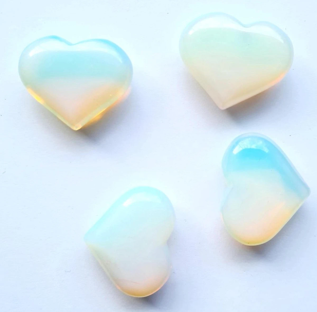 Opaliet Hart 30 Mm (synth) Edelsteen 4 Opaliet Hart 30 Mm (synth) Edelsteen - Afbeelding 2