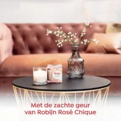 Robijn Geurkaars Rose Chique - 6 X 115 Gr - Voordeelverpakking -Huishoud Verkoop 1200x1200 397