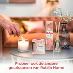 3x Robijn Geurkaars Rose Chique 115 Gr -Huishoud Verkoop 1200x1200 427