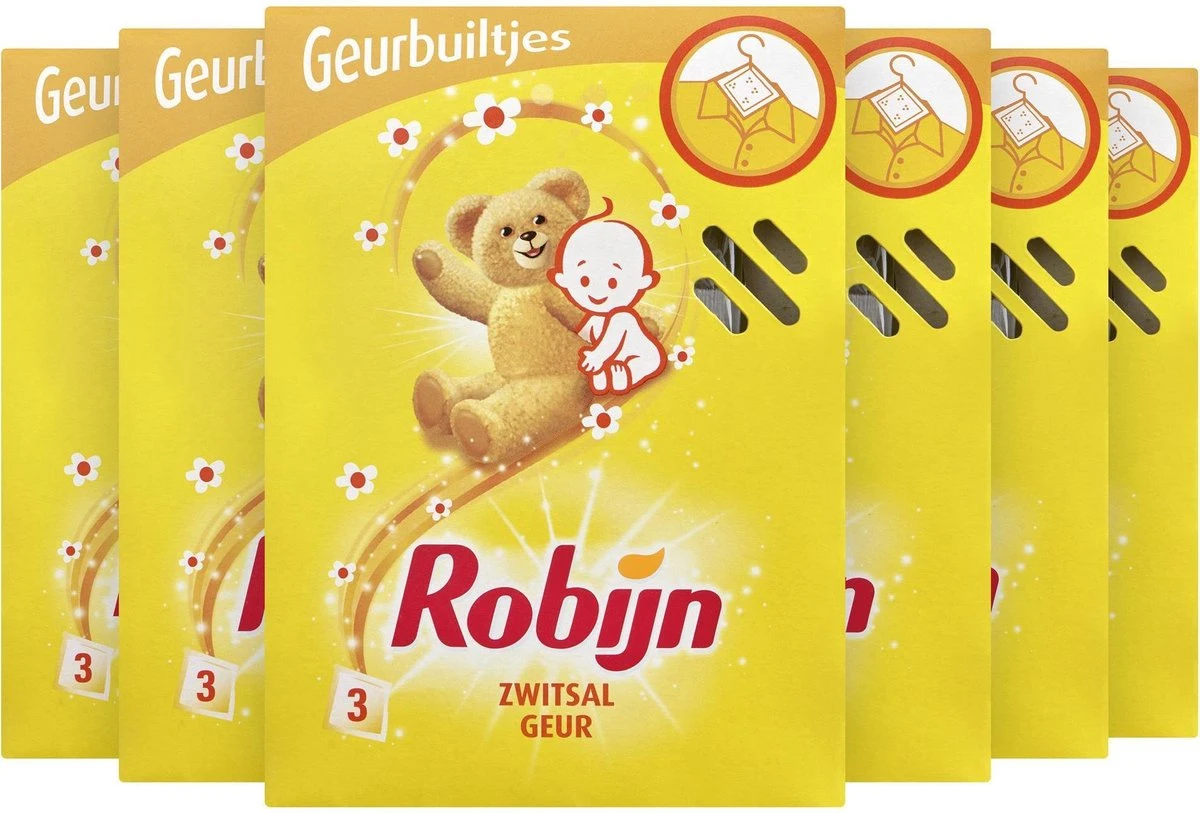 Robijn Geurbuiltje Zwitsal - 6 X 3 Stuks - Voordeelverpakking 3 Robijn Geurbuiltje Zwitsal - 6 X 3 Stuks - Voordeelverpakking