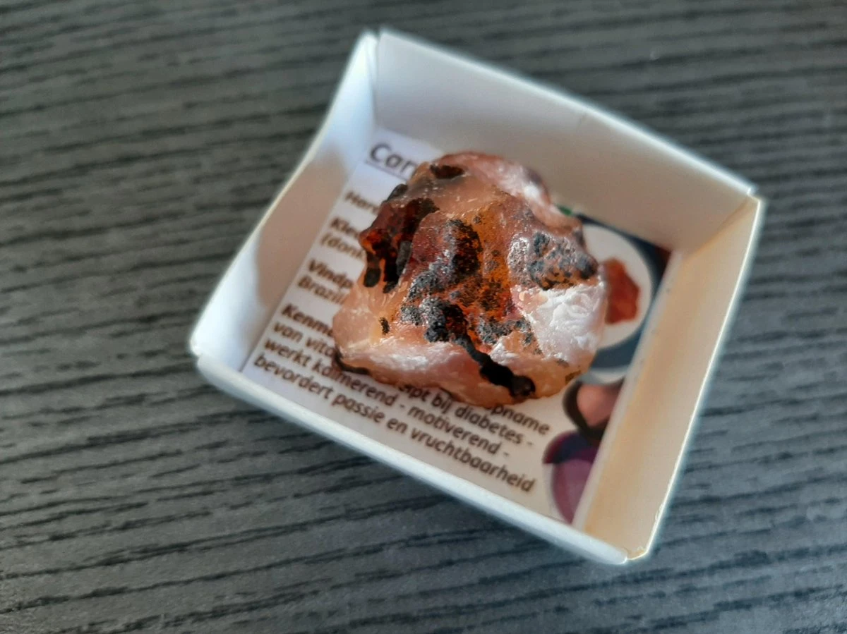 Doosje Ruwe Carneool 4 Doosje Ruwe Carneool - Afbeelding 2