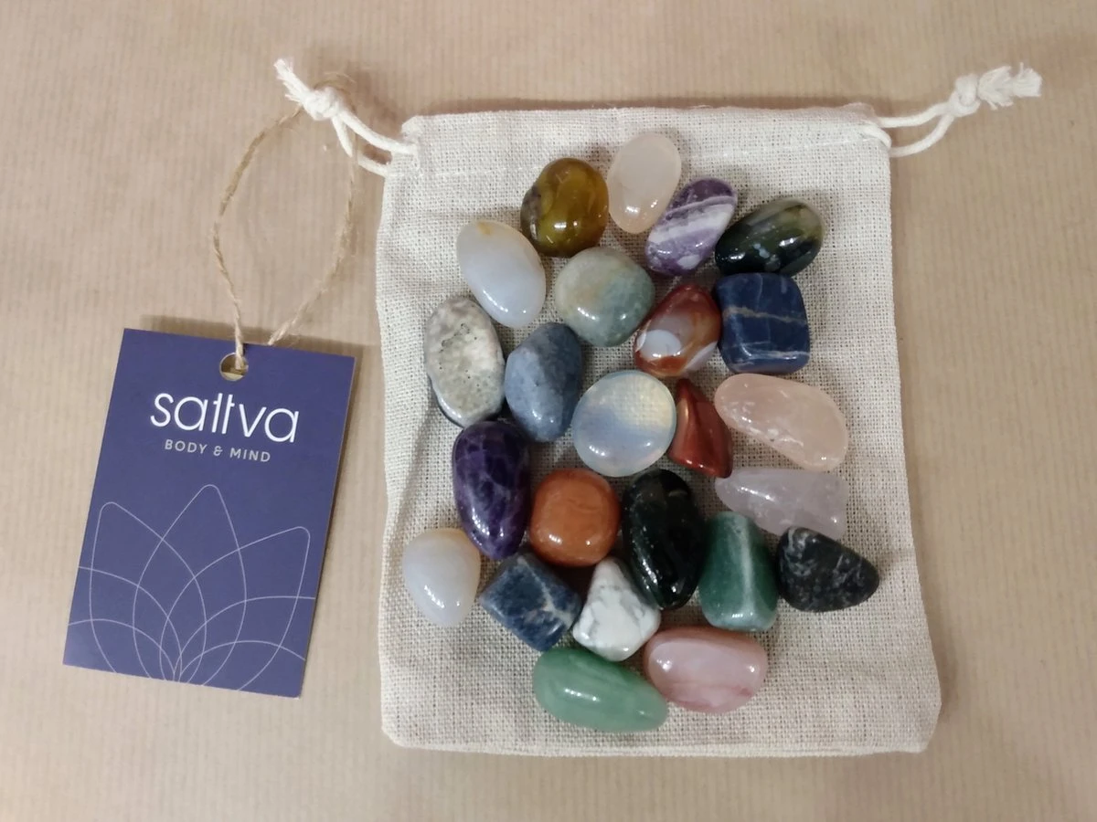 Prachtige Reiki Therapie Edelstenen Mix (20-40mm) Trommelstenen 200gram In Linnen Kado Zakje 5 Prachtige Reiki Therapie Edelstenen Mix (20-40mm) Trommelstenen 200gram In Linnen Kado Zakje - Afbeelding 3