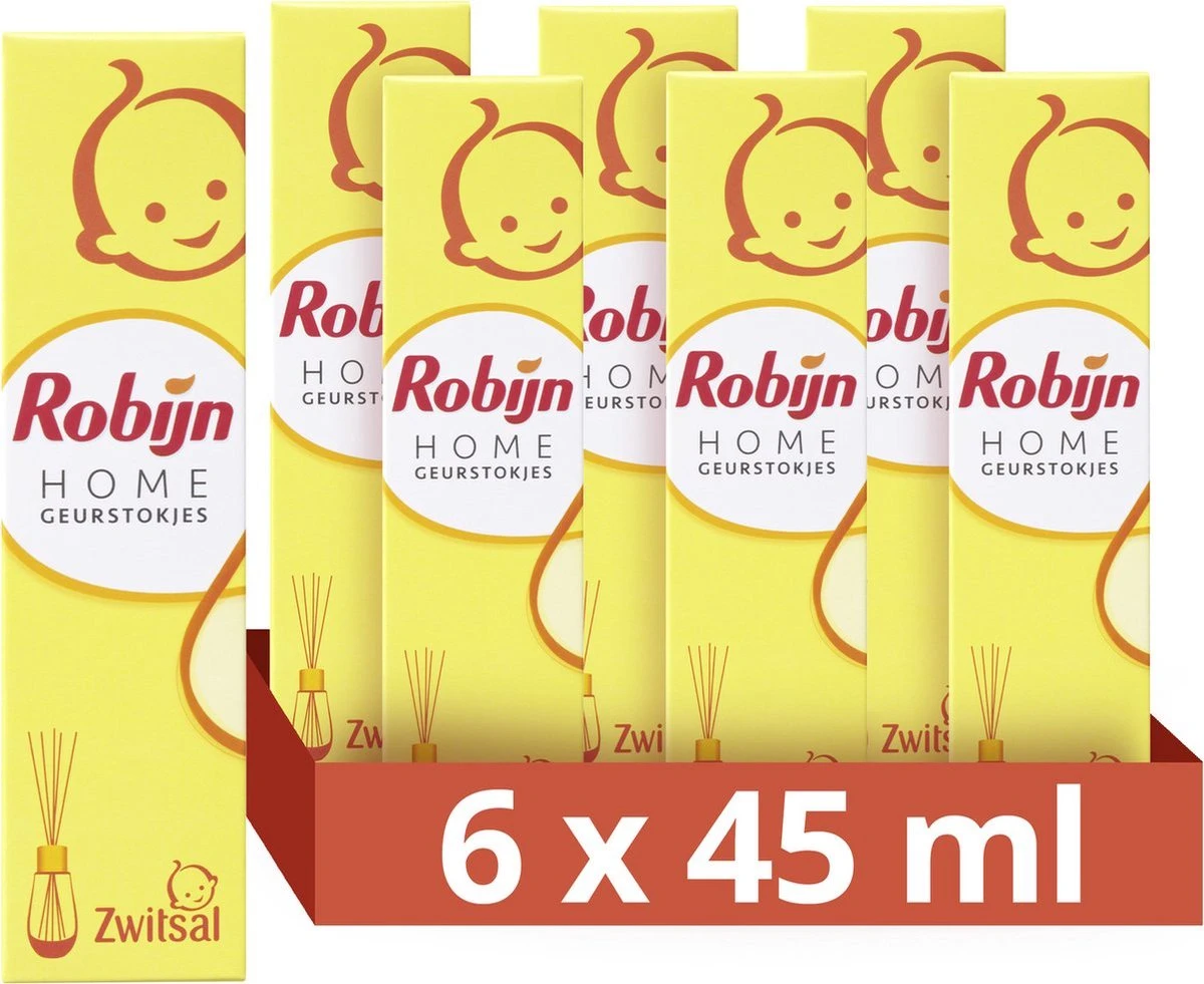6x Robijn Home Zwitsal Geurstokjes - 6 X 45 Ml 3 6x Robijn Home Zwitsal Geurstokjes - 6 X 45 Ml