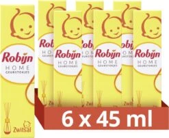 Robijn Home Zwitsal Geurstokjes - 6 X 45 Ml - Voordeelverpakking