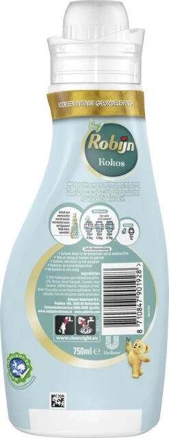 Robijn Collections Kokos Wasverzachter - 4 X 30 Wasbeurten - Voordeelverpakking -Huishoud Verkoop 464x1200 3