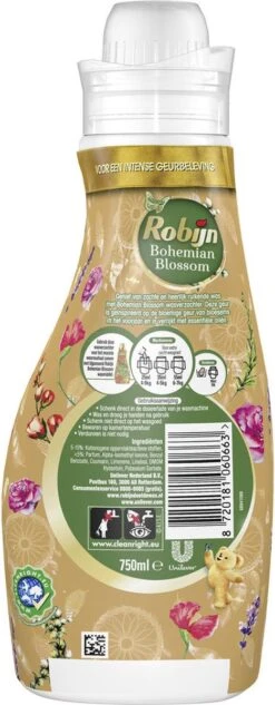 Robijn Collections Bohemian Blossom Wasverzachter - 8 X 30 Wasbeurten - Voordeelverpakking -Huishoud Verkoop 468x1200