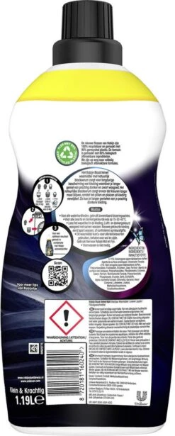 4x Robijn Klein & Krachtig Wasmiddel Black Velvet 1,19 Liter -Huishoud Verkoop 482x1200 2