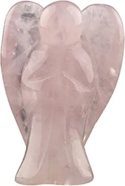 Ruben Robijn Staande Engel 20 Mm Roze Kwarts