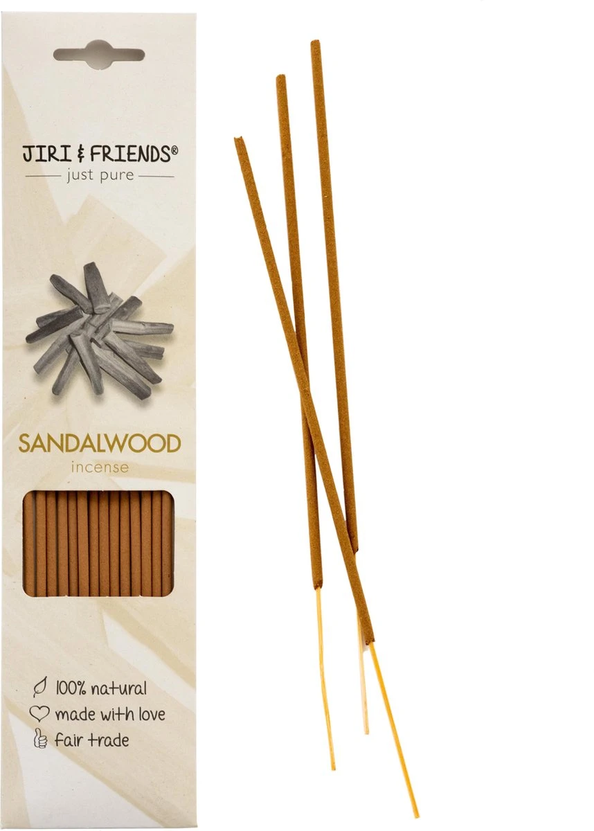 Sandalwood Wierook (100% NATUURLIJK) Jiri & Friends 4 Sandalwood Wierook (100% NATUURLIJK) Jiri & Friends - Afbeelding 2