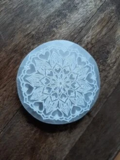 Seleniet Oplaadsteen Rond Bloemhart