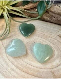 Ruben Robijn Aventurijn Groen Edelsteen Hart 40 Mm